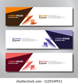 Vector abstract design banner modern.web template.