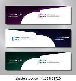 Vector abstract design banner modern.web template.