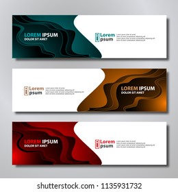 Vector abstract design banner modern.web template.