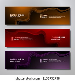 Vector abstract design banner modern.web template.