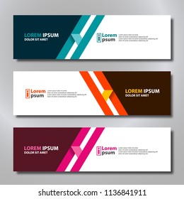 Vector abstract design banner modern.web template.