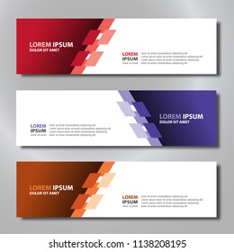 Vector abstract design banner modern.web template.