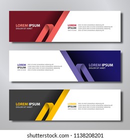 Vector abstract design banner modern.web template.