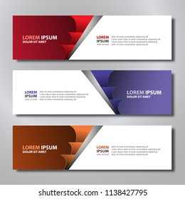 Vector abstract design banner modern.web template.