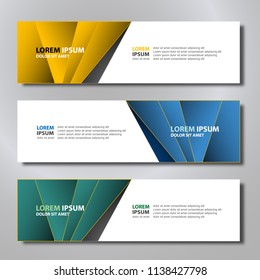 Vector abstract design banner modern.web template.