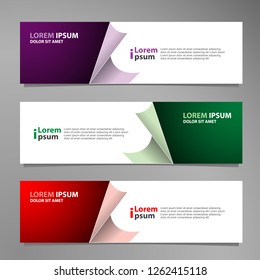 Vector abstract design banner modern .web template