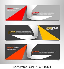 Vector abstract design banner modern .web template