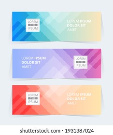 Vector abstract design Banner Pattern background.