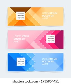 Vector abstract design Banner Pattern background.