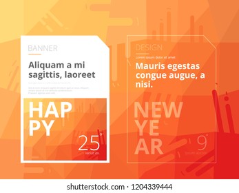 Vector abstract design banner poly geometric background.