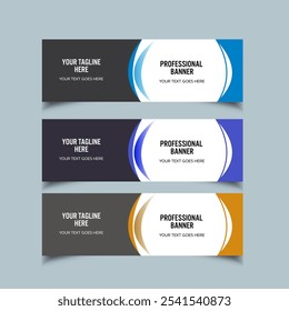 Vector abstract design banner social media template