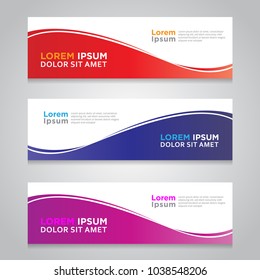 Vector abstract design banner template