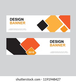 Vector abstract design banner template.