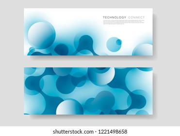Vector abstract design banner template.