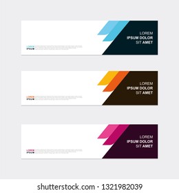Vector abstract design banner template