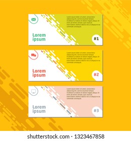 Vector abstract design banner template