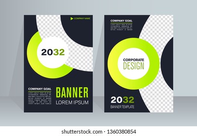 Plantilla de banner de diseño abstracto vectorial. Diseño vectorial moderno