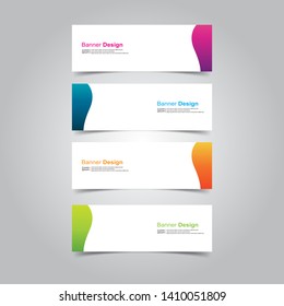 Vector abstract design banner template
