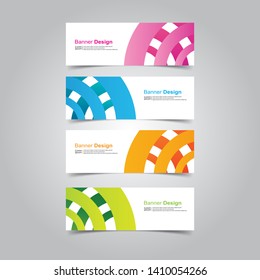 Vector abstract design banner template