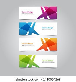 Vector abstract design banner template