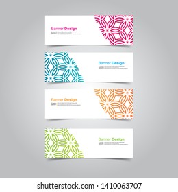 Vector abstract design banner template