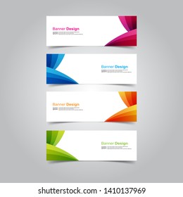 Vector abstract design banner template