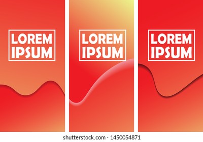 vector abstract design banner template, modern red banner with blend design, simple banner vector design.