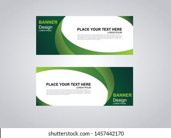 Vector abstract design banner template
