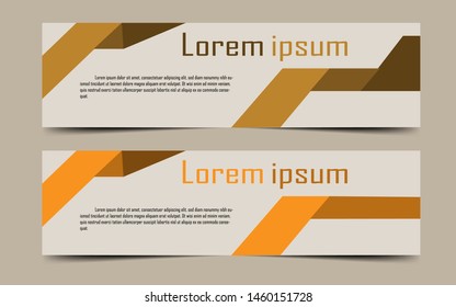 Vector abstract design banner template
