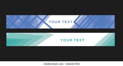 Vector abstract design banner template