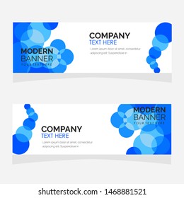 Vector abstract design banner template. 