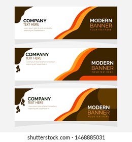 Vector abstract design banner template. Elegant vector design 