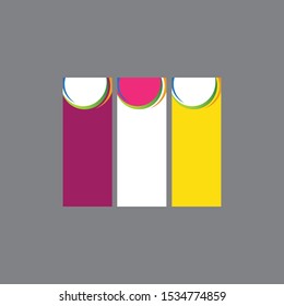 Vector abstract design banner template