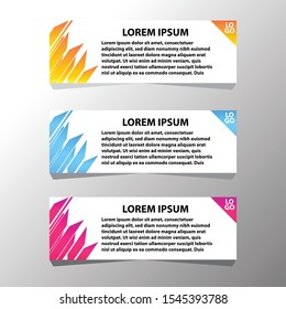 Vector abstract design banner template