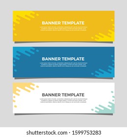 Vector Abstract Design For Banner Template. Design Web Vector 