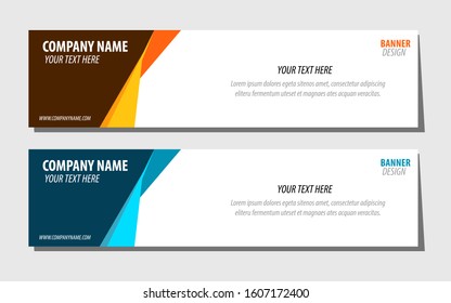 Vector abstract design banner template.