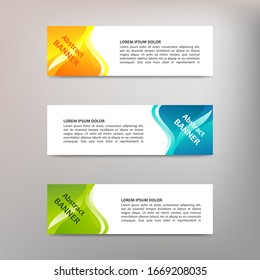 Vector abstract design banner template