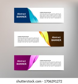 Vector abstract design banner template