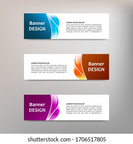Vector abstract design banner template