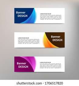 Vector abstract design banner template