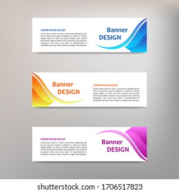 Vector abstract design banner template