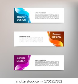 Vector abstract design banner template
