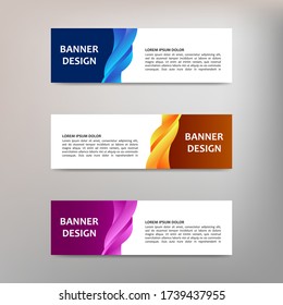 Vector abstract design banner template
