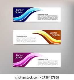 Vector abstrakte Designbannervorlage