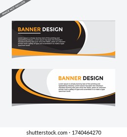 Plantilla de banner de diseño de abstracto de vectores