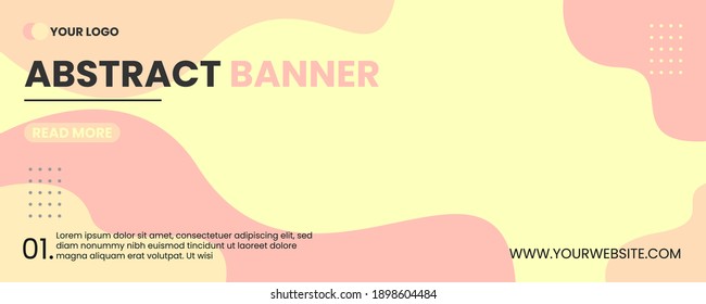 Vector abstract design banner template.