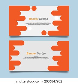 Vector abstract design banner template. banner design. abstract background design with orange colour anf file eps 10 for free royalty
