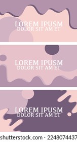 Plantilla de banner de diseño abstracto de vectores 