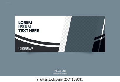 Vector abstract design banner template. Background design for headlines and sales.