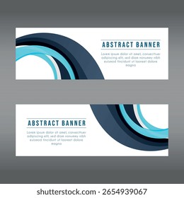 Plantilla de Anuncio de diseño abstracto de Vector. Ilustración vectorial